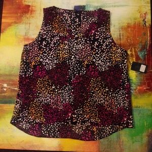 Gibson Summer Safari Plus Size 1x Blouse